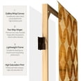 thumbnail image 3 of Oriental Furniture 6 ft. Tall Double Sided Japanese Wood Pattern Canvas Room Divider, 3 of 7