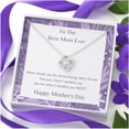 thumbnail image 2 of To My Mom Love Knot Necklace, To Mom Mothers Day Gift, Gift For Mom, Mom Gift, Mom Necklace. Jewelry From Daughter To Mom, Mothers Day, Necklaces with Meaningful Messages Card Inside B2, 2 of 6