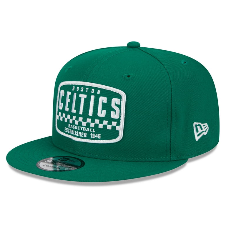 Men s New Era Kelly Green Boston Celtics Rally Drive Finish Line Patch 9FIFTY Snapback Hat Walmart