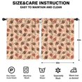 thumbnail image 2 of Football Star Beige Pattern Insulated Teens Curtains Set Of 2, Bedroom Essentials, Toddler Room Decor 52"x63", 2 of 5