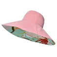 thumbnail image 4 of HNMKIU Women's Double Visor Sun Hat with Extra Wide Brim for and Stylish Outdoor Wear Pink,One Size, 4 of 4