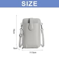 thumbnail image 2 of Bolso para teléfono móvil con hebilla de cinturón de PU para mujer, monedero multifuncional con capacidad para monedas, bolso para teléfono móvil, 2 of 5
