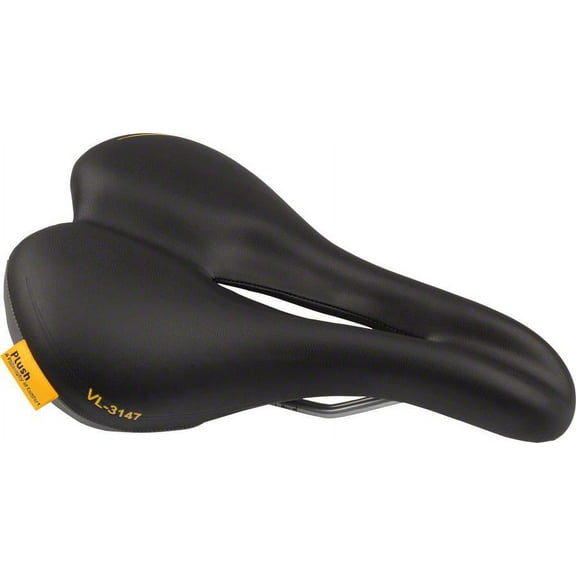 Velo PlushPump Saddle - Steel, Black, Men's
