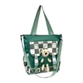 thumbnail image 3 of Bolso de hombro para mujer jinwen gran capacidad diseño cruzado versátil para la escuela Verde, 3 of 8