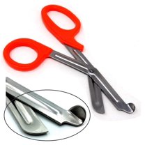 Orange Handle with Stainless Steel Blades Trauma Shears 7.25"