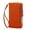 Orange, variant on Women's Double-zipper Crash Wallet Long Clutch With Detachable Wristband