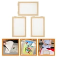 thumbnail image 4 of KAKOWELY 3Pcs Paper Making Frame DIY Paper Making Frame Paper Making Wood Frame Wood Paper Frame,7.09X"X4.92"X0.91", 4 of 4