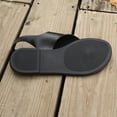 thumbnail image 4 of Zapatos Casuales de las Mujeres Tamaño Más Abierto Del Dedo Del Pie Sandalias de Tanga Plana con Correa Trasera, Sandalias Planas Blancas para la Playa Y Al Aire Libre, 4 of 9
