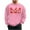 Pink, variant on WREESH Graphic Crewneck Sweatshirt Men Valentine's Day Heart Printed Crewneck Sweatshirts Casual Pullover Tops Black