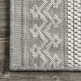 thumbnail image 4 of nuLOOM Lowen Tribal Indoor/Outdoor Area Rug, 5' x 8', Lowen Light Grey, 4 of 7