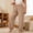 Khaki#2, variant on Drovellove Women's Casual Cotton Pajama Pants – Loose Fit Long Lounge Pants for Sleeping or Relaxing at Home