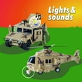Kids Realistic Play Army Helicopter, Military Truck, Quadbike 2