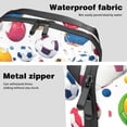 thumbnail image 4 of Football Oxford Fabric Waterproof Digital Bag Cable Organizer Travel Small Holder for Charger, Hard Drive - 5.9x9.44x3.14 in., 4 of 6
