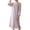 Purple, variant on Defitshape Women's Cotton Victorian Nightgown Vintage Sleep Dress Long Sleeve Pleated Lace Princess Elegant Nightwear Mid-length Ruffle Crew Neck White Medium