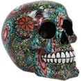 thumbnail image 5 of Ebros Gift Day of the Dead Sugar Skull Garden Statue, Color Beads & Floral Tattoo Design, 5 of 5
