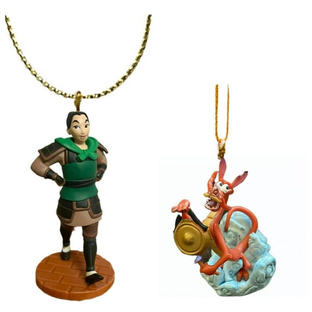 Disney Mulan Warrior Soldier & Mushu PVC Ornament Figure Figurine Dangler Charm New - Walmart.com