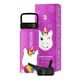 thumbnail image 1 of Botella de Agua para Niños 532ml Unicornio | Con Asa, 2 Tapas, 2 Popotes y Cepillo | Libre de BPA | B Life, 1 of 6