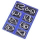 thumbnail image 1 of Rompecabezas de nueve cadenas que quema el cerebro, regalo para niños adultos, desbloquea juguetes de inteligencia, traje con hebilla de inteligencia, 1 of 5