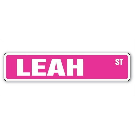 Leah Street [3 Pack] of Vinyl Decal Stickers | Indoor/Outdoor | Funny decoration for Laptop, Car, Garage , Bedroom, Offices | SignMission