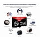 thumbnail image 1 of MicroSD de 256 GB, formato SDXC, rendimiento UHS-I U3/V30, Clase 10, compatible con 4K UHD y cámaras dash cam; viene con adaptador SD, 1 of 9