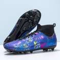 thumbnail image 3 of Botas de fútbol profesionales para hombre y mujer, zapatos de fútbol Unisex, zapatillas de deporte de tobillo con picos largos, tacos a juego, ultraligeros, novedad, 3 of 5