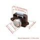 thumbnail image 3 of 5pcs Push Button Cabinet Latches for RV Motorhome Brown Silver, 3 of 3