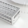 thumbnail image 5 of OUNONA Test Tube Rack Organizer for Laboratory Storage Use Made of Aluminum Silver Color 40x15.5, 5 of 8