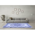 thumbnail image 3 of Ahgly Company Indoor Rectangle Abstract Blue Contemporary Area Rugs, 2' x 4', 3 of 4