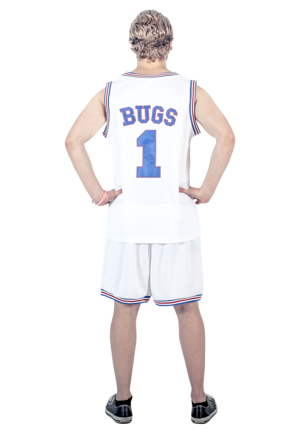 Youth Basketball Jersey Bugs #1 LOLA #10 Bunny Space Movie Jerseys Kids Basketball Shirt for Party White/Black 
