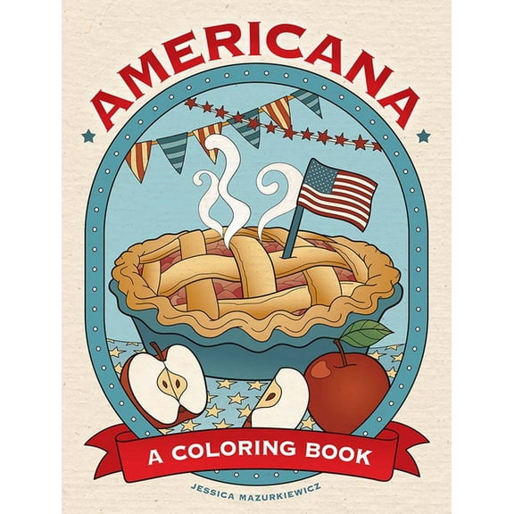 Americana: A Coloring Book, (Paperback)