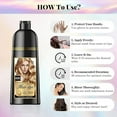 thumbnail image 5 of Hair Dye Shampoo 3-in-1, Semi-Permanent Gray Hair Coverage, Color Depositing Shampoo for Women & Men, Vegan, Ammonia-Free (Golden Blonde), 5 of 7