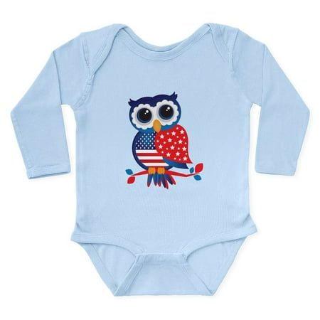 

CafePress - USA Owl Body Suit - Long Sleeve Infant Bodysuit