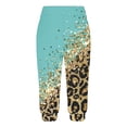 thumbnail image 4 of Capris pour Femmes, Pantalons pour Femmes, Pantalons Longs Amples Décontractés pour Femmes à Taille Élastique avec Cordon, Imprimés, avec Poche, Capris, 4 of 6