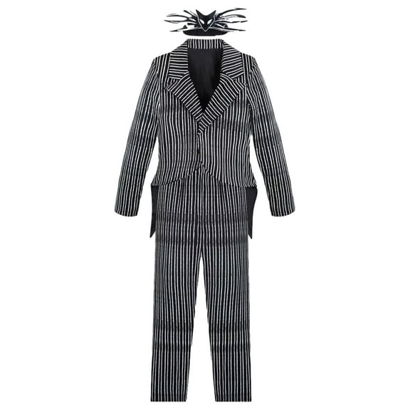 Disney Boys Jack Skellington Costume Set Suit Halloween Costume 11/12