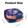 thumbnail image 2 of Jellyfish Sanitary Napkin Storage Bag with Plush Velvet, Sponge, and Oxford Cloth Material- 4.7x6.6x6.6 in- Keep Your Sanitary Napkins Organized!, 2 of 6