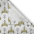 thumbnail image 6 of Ambesonne Cartoon Grommet Curtain, Sleeping Foxes, 50" x 54", Beige Black and White, 6 of 6