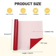 thumbnail image 2 of Vinilo de Transferencia Térmica Rojo Uxcell, Rollos de Vinilo de 10 Pulgadas x 5 pies para Corte de Calcomanías, Señales, Álbumes de Recortes, Manualidades DIY, Decoración del Hogar, 2 of 6
