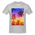 thumbnail image 4 of Bingfone Palm Trees At Sunset Men'S Loose Fit Short-Sleeve Pocket T-Shirt, 4 of 7