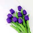 thumbnail image 3 of 1 ramo de tulipanes artificiales de PU de 34 cm con tacto real para Navidad, Halloween, bodas, fiestas en el hogar, flores falsas, 3 of 5
