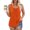 *Orange, variant on ClodeEU Women's Plus Size Solid Color Loose Fit Crewneck Sleeveless Casual Tank Army Green,Womens Plus L