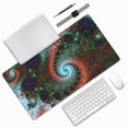 thumbnail image 2 of Large Mouse Pad, Fractal Colorful Vortex Non-Slip Waterproof Rubber Keyboard Office Desk Pads Mousepad, 29.5 x 15.8 inches 3mm Thick, 2 of 7