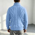 thumbnail image 5 of FOPSUFGWFO Cable Knit Cardigan for Men Solor Collar Loose Zipper Sweaters Long Sleeve V-Neck Tops for Fall Winter XL, 5 of 6