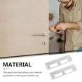 thumbnail image 4 of WEUVEB Door Reinforcement Plate 2Sets Silver for Reliable .00X4.80X0.30in, 4 of 5