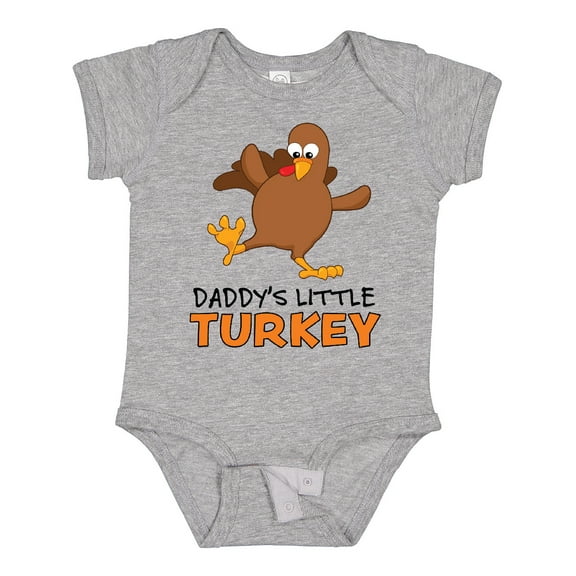 Inktastic Daddy's Little Turkey Boys or Girls Baby Bodysuit