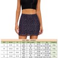 thumbnail image 2 of Falda casual estampada Falda mini de cintura alta Faldas cortas para mujer (Azul marino M) FLhrweasw Para estrenar, 2 of 8