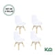thumbnail image 2 of Silla Tipo Eames Moderna Set 4 Pzas Para Comedor Minimalista blanco, 2 of 7