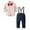 Pink, variant on YTDSCS 1-8Y Toddler Kids Boys Dress Shirt Shirts Overalls Outfit for Boys Baby Formal Gentleman Bow Tie White Shirt + Royal Blue Trouser Dress Suit