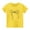 Yellow, variant on fatyb Girls Summer Cotton T Shirts Kids Cute Bow Printed Casual Tee Shirts Short Sleeve Crew Neck Tops