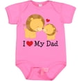 thumbnail image 3 of Inktastic I Heart My Dad Lion and Cub Boys or Girls Baby Bodysuit, 3 of 5