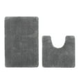 thumbnail image 3 of Yafa Home Fashion 2 Piece Solid Microfiber Soft Bathroom Rug Set, Non-Slip TPR Backing, 3 of 6